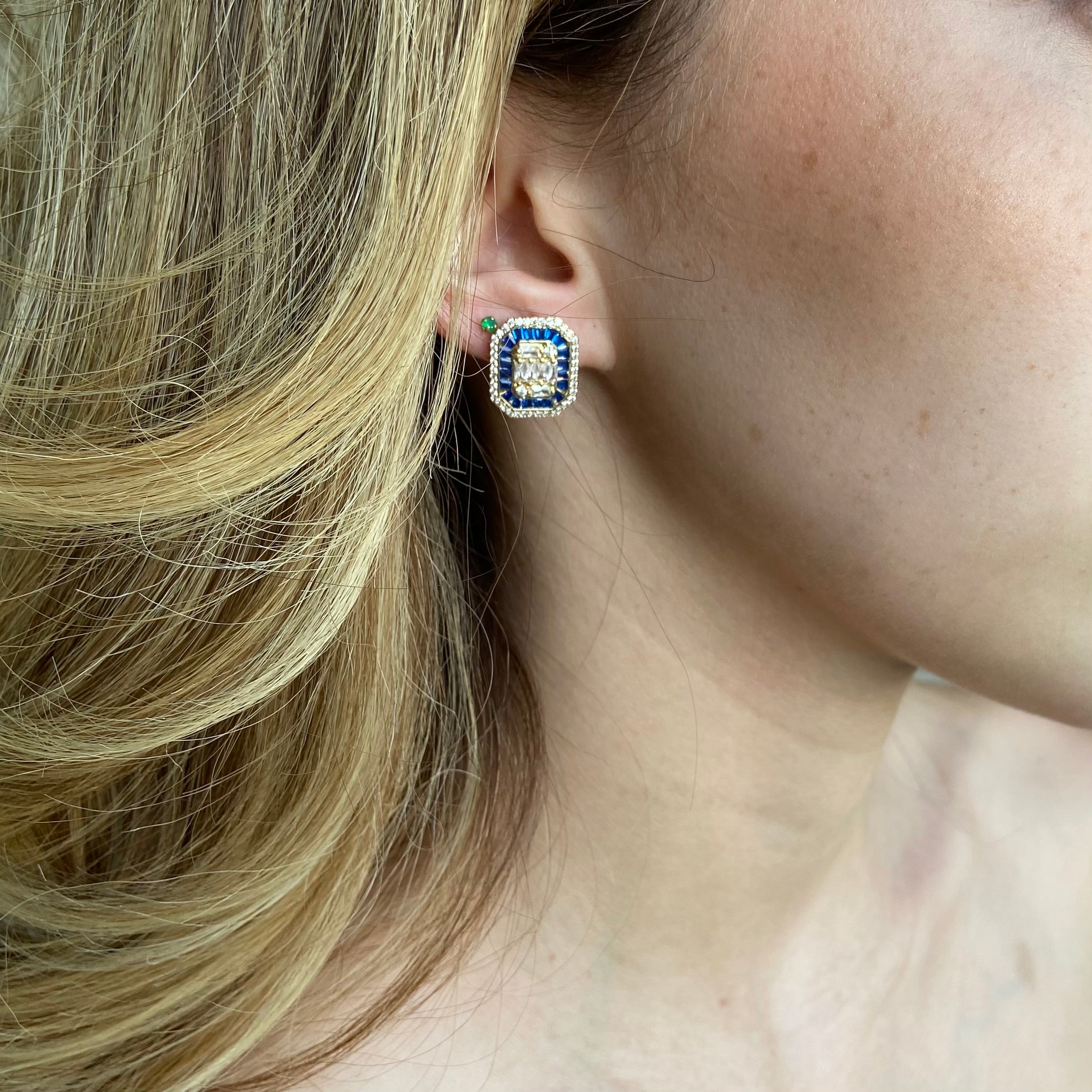 Aretes blueberries