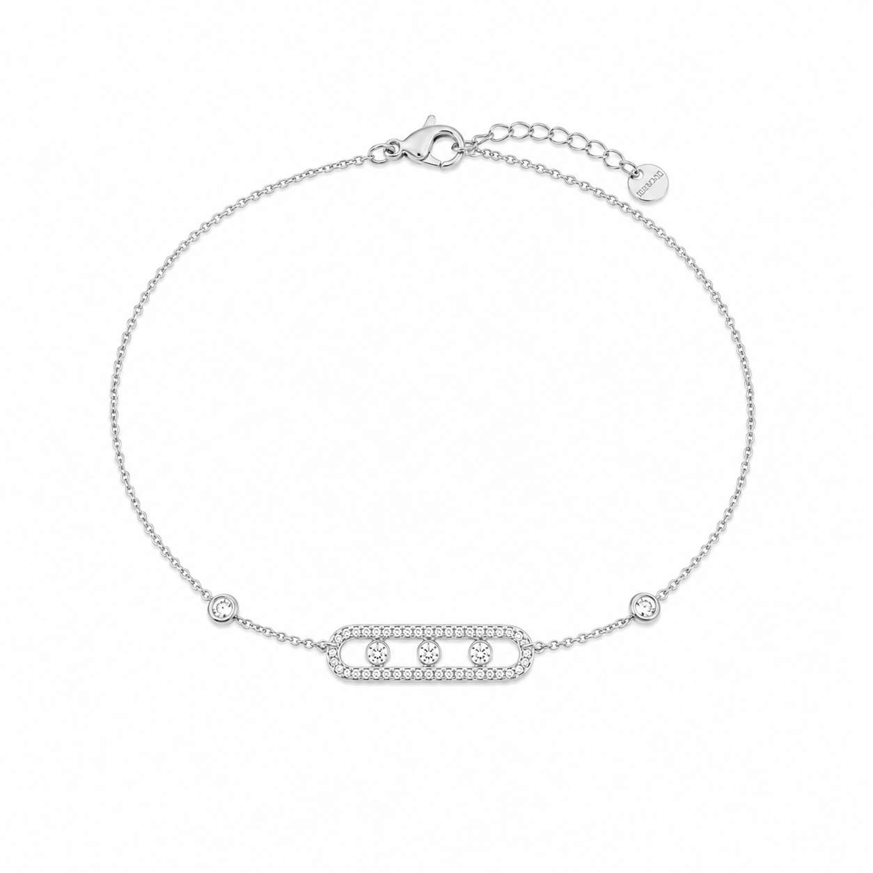 Pulsera bejeweled Plateada