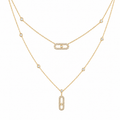 Collar doble bejeweled