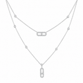 Collar doble bejeweled