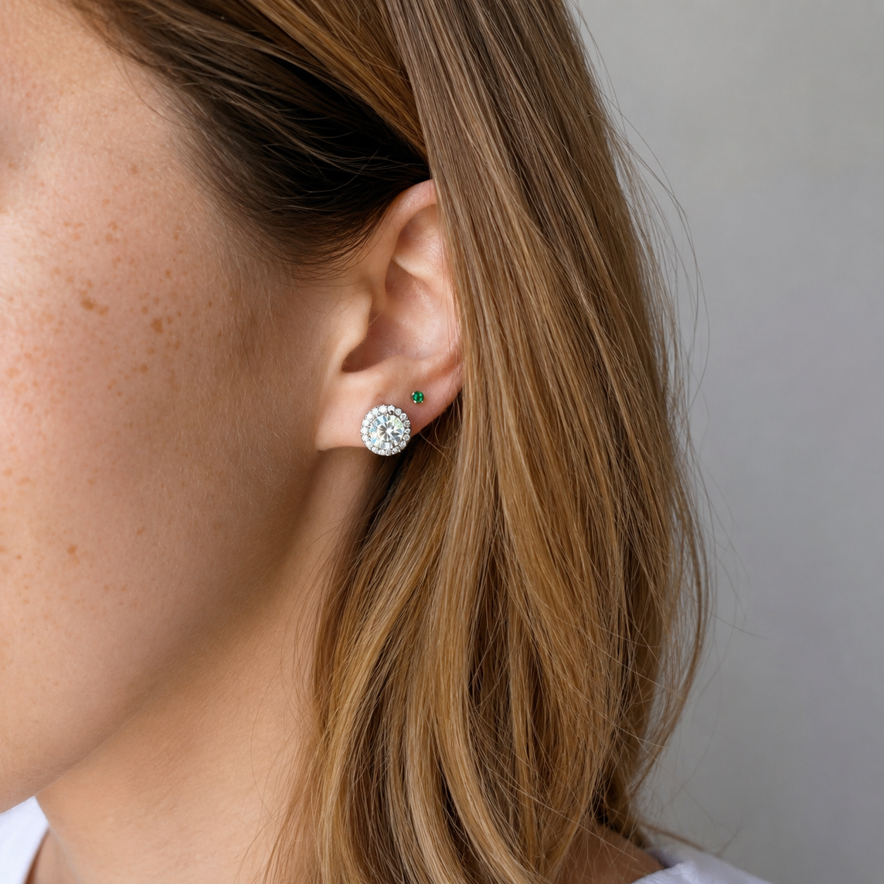 Aretes Manolo Moissanitas