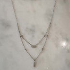Collar doble bejeweled